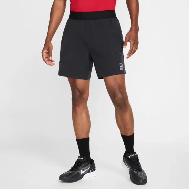 NikeCourt Advantage Men's Dri-FIT 15cm (approx.) Tennis Shorts - Black - Polyester/Elastane