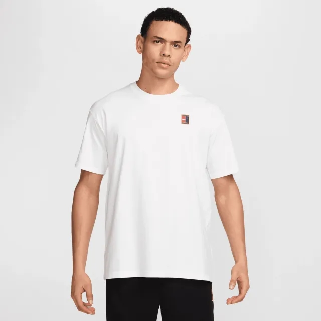 NikeCourt Men's Max90 Tennis T-Shirt - White - Cotton