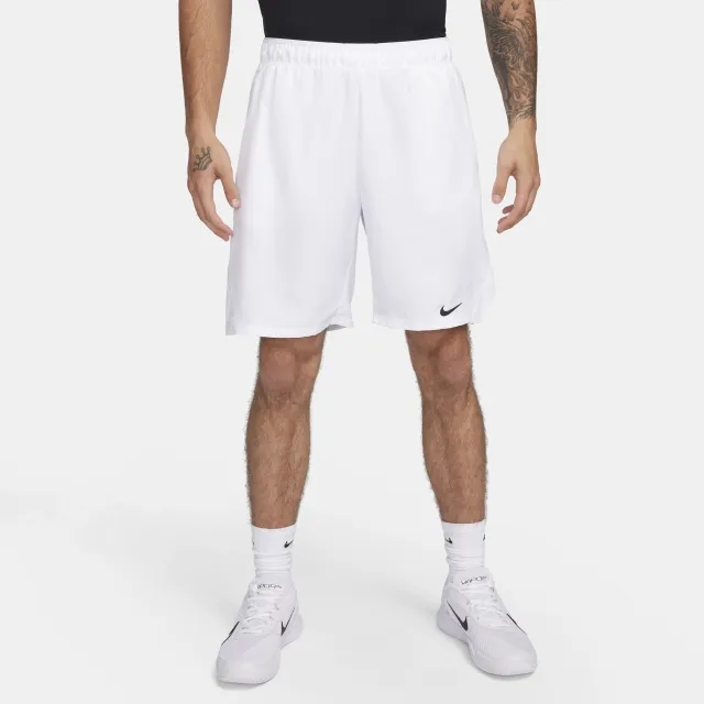 NikeCourt Victory Men's Dri-FIT 23cm (approx.) Tennis Shorts - White - Polyester