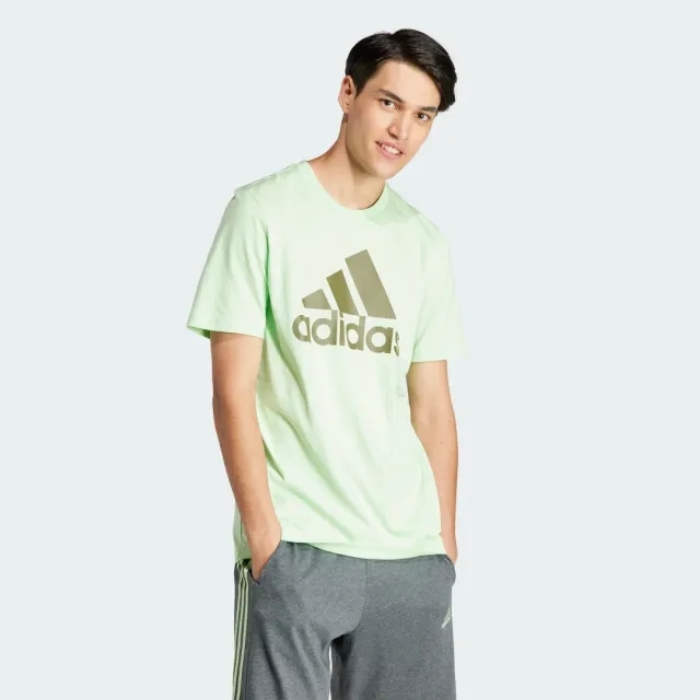 adidas Men Essentials Single Jersey Big Logo Tee
