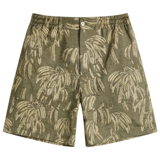 Jacquemus Men's Banana Jacquard Canvas Shorts Multi