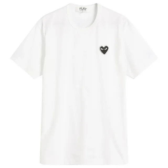 Comme des Garçons Play Men's Studded Heart T-Shirt White/Black