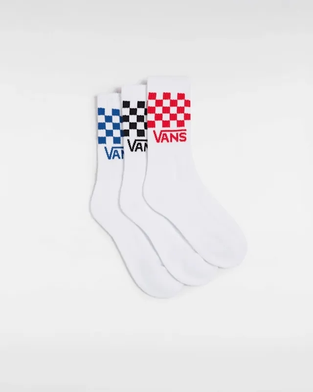 Vans - Kids Drop V Crew Socks (3 Pairs), Multicolour