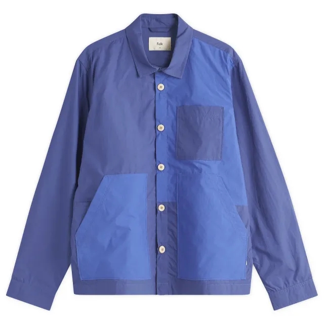 Folk Men's Assembly Work Jacket Bright Blue