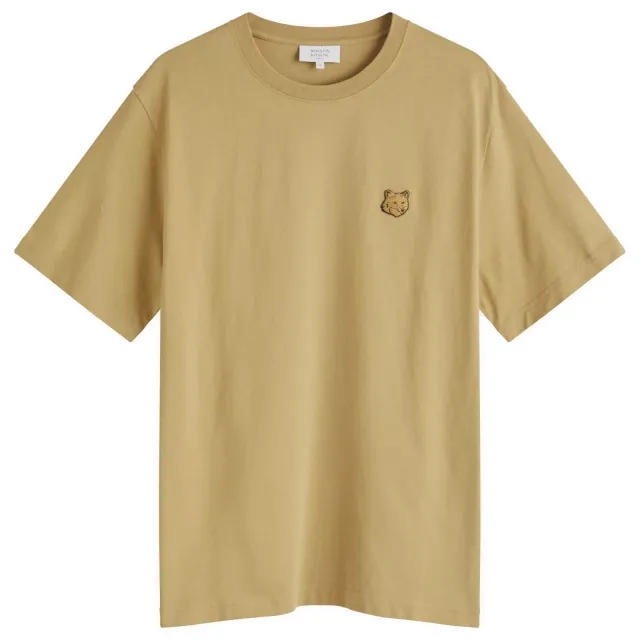Maison Kitsuné Maison Kitsune Bold Fox Head Patch Comfort T Shirt Cardamon