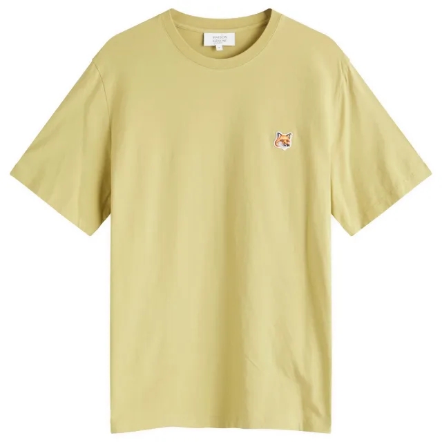 Maison Kitsuné Maison Kitsune Fox Head Patch Regular T-Shirt Canvas