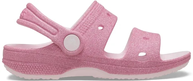 Crocs | Kids | Toddler Classic Crocs Glitter | Sandals | Pink Milk | C10