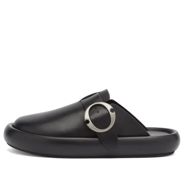 Alexander McQueen Men's Leather Clog Black/Silver