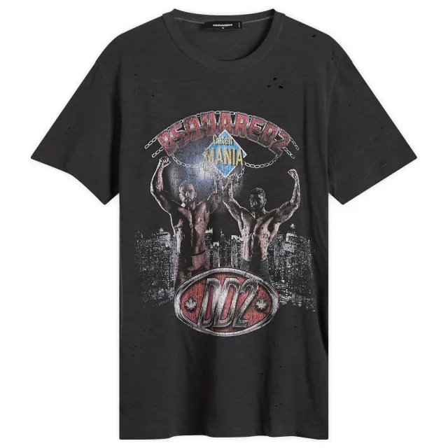 Dsquared2 Men's Cigarette Fit T-Shirt Charcoal