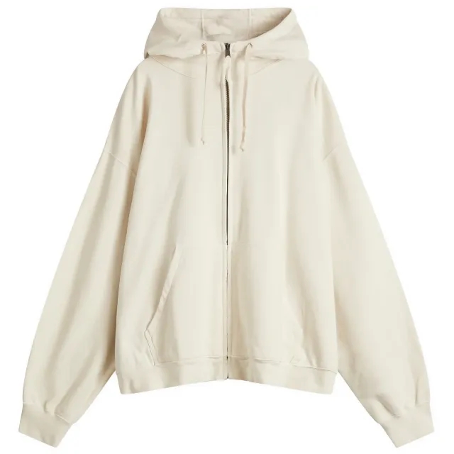 Maison Margiela Men's Numbers Jersey Hoodie Ecru