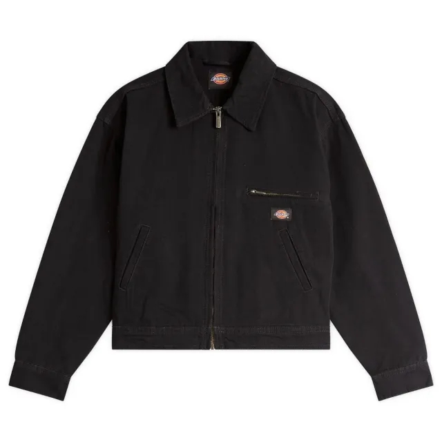 Dickies Women's Canvas Jacket Stone Washed Black
