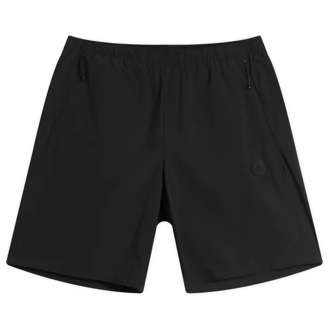 Moncler Men's Bi-Stretch Nylon Opaque Shorts Black