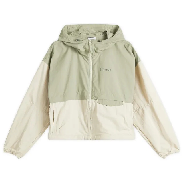 Columbia Women's Spire Valley Cropped Windbreaker Safari/Dark Stone