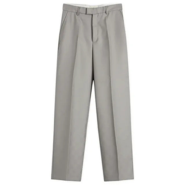 Second/Layer Men's Baggy Hidden Check Tailored Trousers Grey