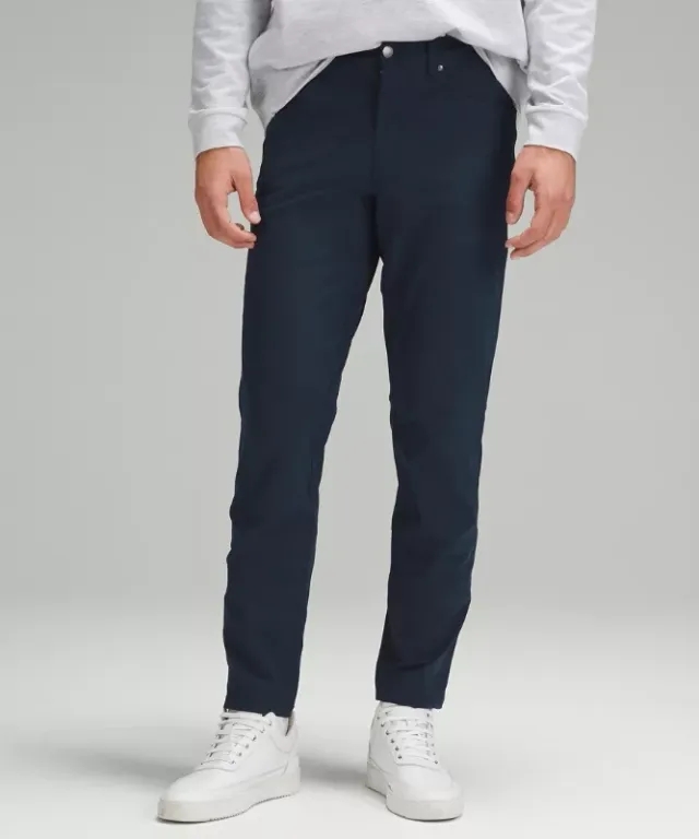 lululemon IE lululemon – Men's ABC Classic-Fit 5 Pocket Trousers 34L Warpstreme – Color Blue – Size 34