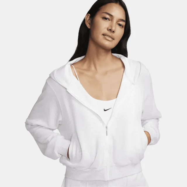 Nike Sportswear Chill Terry Women's Loose Full-Zip French Terry Hoodie - Brown - Cotton/Polyester