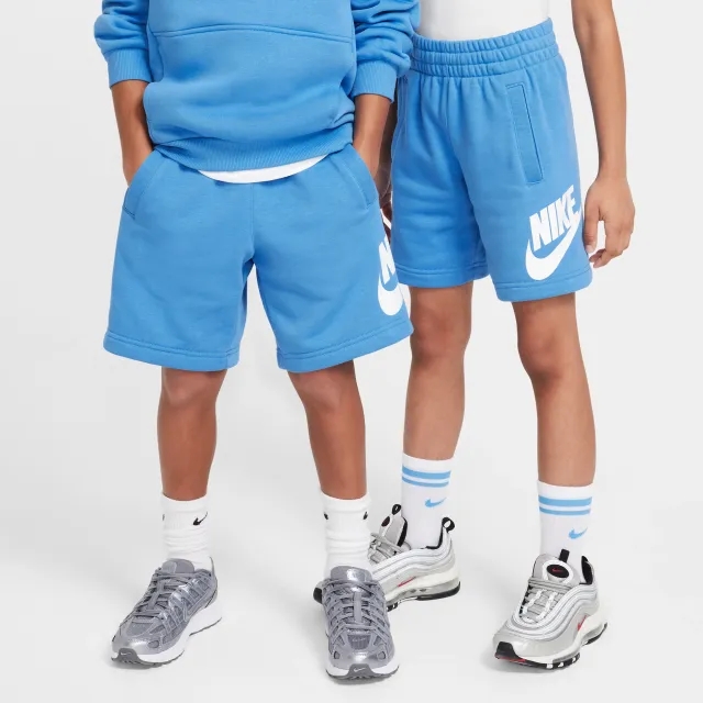 Nike Sportswear Club Fleece Older Kids' French Terry Shorts - Blue - Cotton/Polyester
