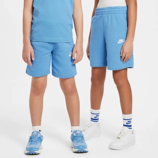 Nike Sportswear Club Fleece Older Kids' French Terry Shorts - Blue - Cotton/Polyester