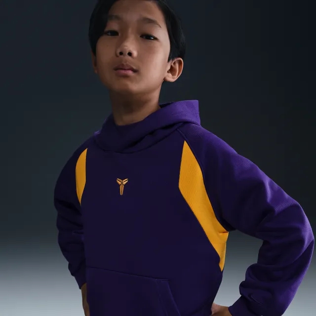 Nike Kobe Older Kids' Therma-FIT Pullover Hoodie - Purple - Polyester