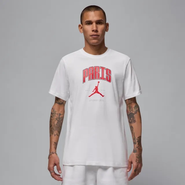 Nike Jordan Men's Paris T-Shirt - White - Cotton