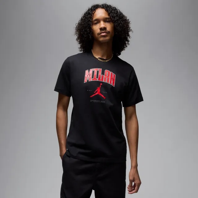 Nike Jordan Men's Milan T-Shirt - Black - Cotton