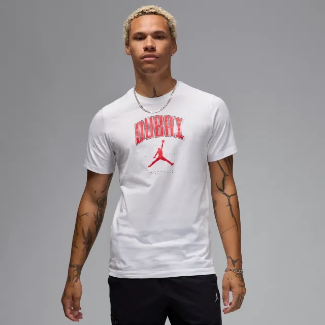 Nike Jordan Men's Dubai T-Shirt - White - Cotton