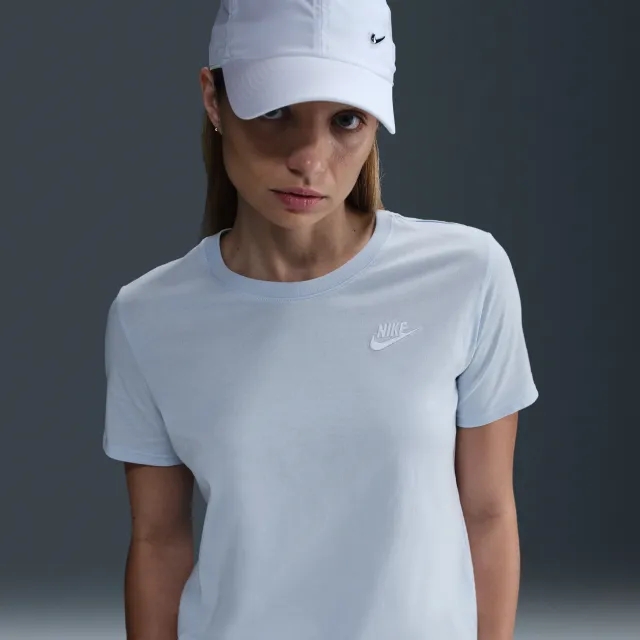 Nike Sportswear Club Essentials Women's T-Shirt - Blue - Cotton/Polyester