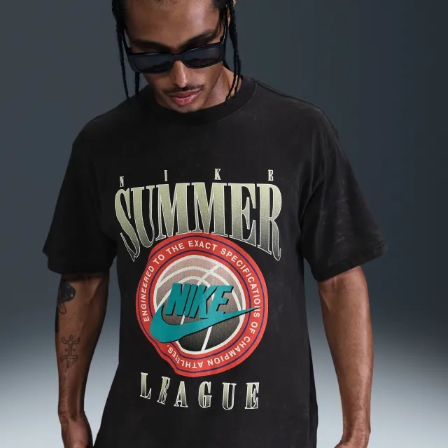 Nike Men's Max90 Basketball T-Shirt - Black - Cotton