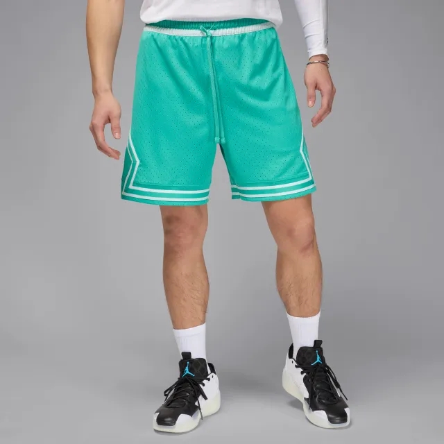 Nike Jordan Sport Men's Dri-FIT Mesh Diamond Shorts - Green - Polyester