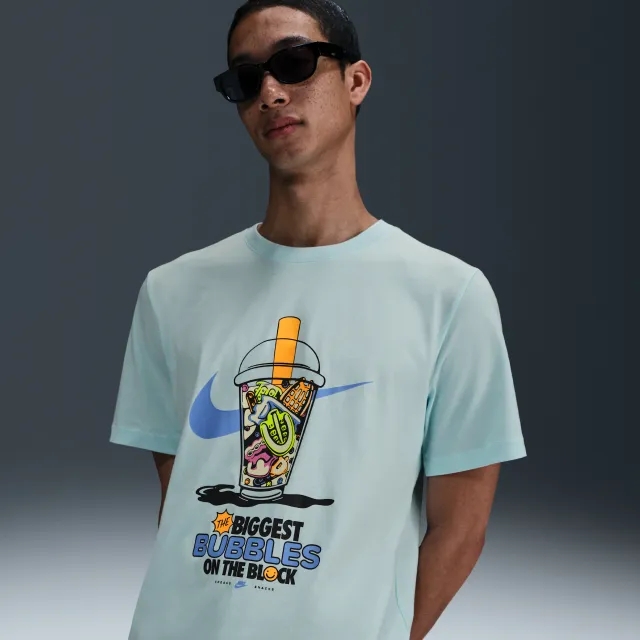 Nike Sportswear T-Shirt - Blue - Cotton/Polyester