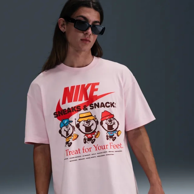 Nike Sneaks T-Shirt - Pink - Mens