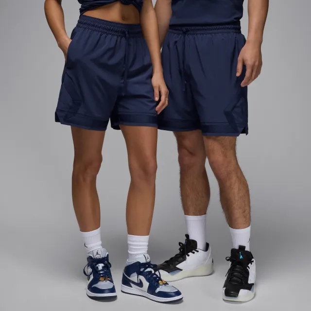 Nike Jordan Sport Men's Dri-FIT Woven Diamond Shorts - Blue - Polyester/Elastane