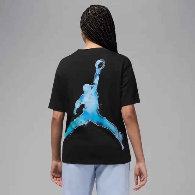 Nike Jordan Women's Graphic T-Shirt - Black - Cotton