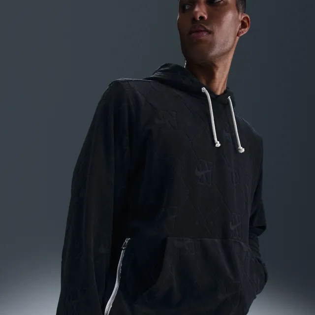 Nike Standard Issue Men's Dri-FIT Pullover Basketball Hoodie - Black - Polyester/Cotton