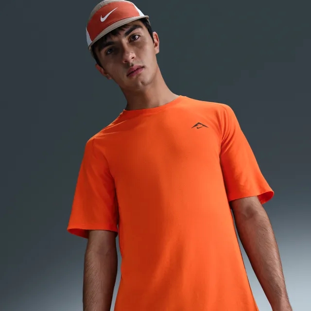 Nike Running T-Shirt Dri-Fit Adv Solar Chase - ['Orange']