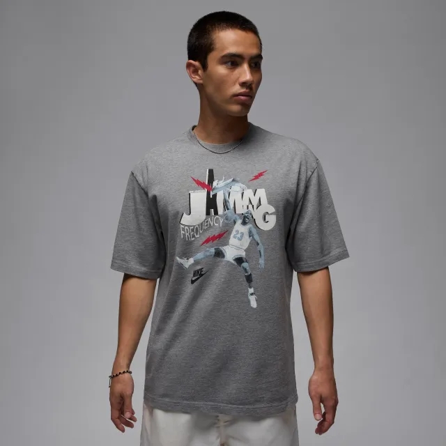 Nike Jordan Brand Men's T-Shirt - Grey - Cotton
