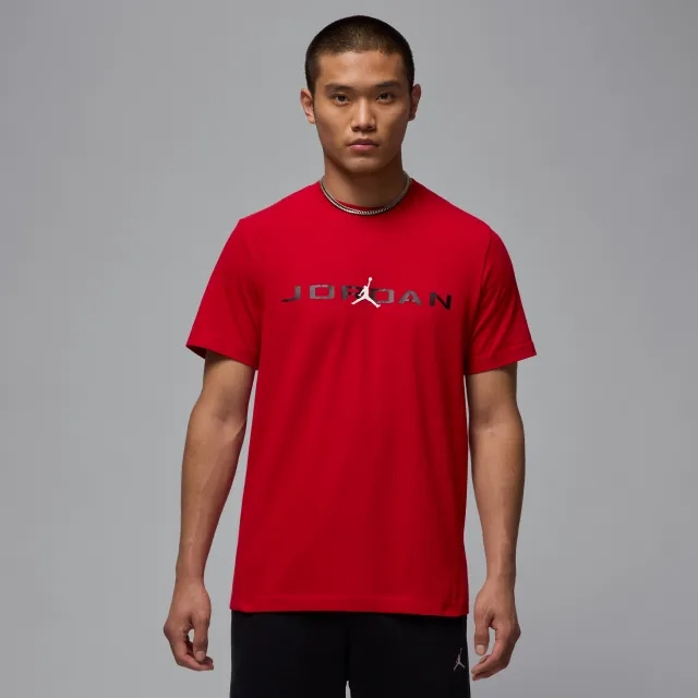 Nike Jordan Air Men's T-Shirt - Red - Cotton