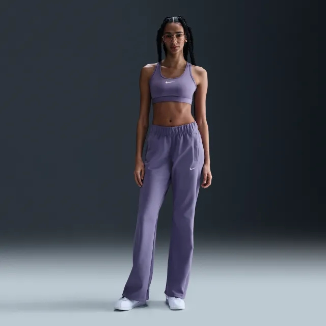 Nike Sportswear Windrunner Women's Mid-Rise Slim Knit Trousers - Purple - Polyester/Elastane