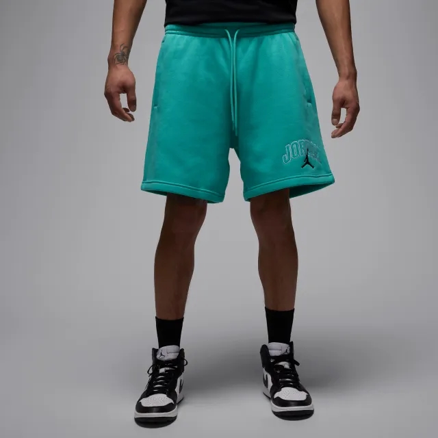 Nike Jordan Brooklyn Fleece Men's Graphic Shorts - Green - Cotton/Polyester