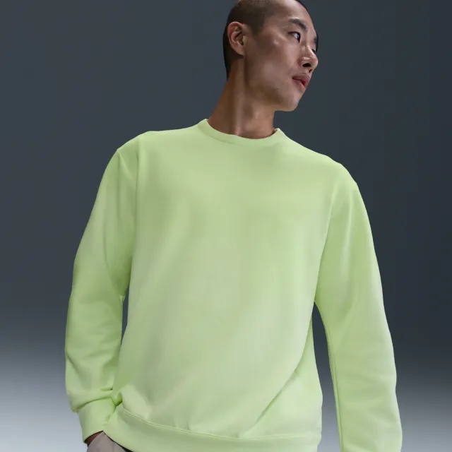 Nike 24.7 ImpossiblySoft Men's Dri-FIT Crew - Yellow - Polyester/Modal/Cotton