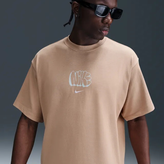 Nike Solo Swoosh Men's T-Shirt - Brown - Cotton