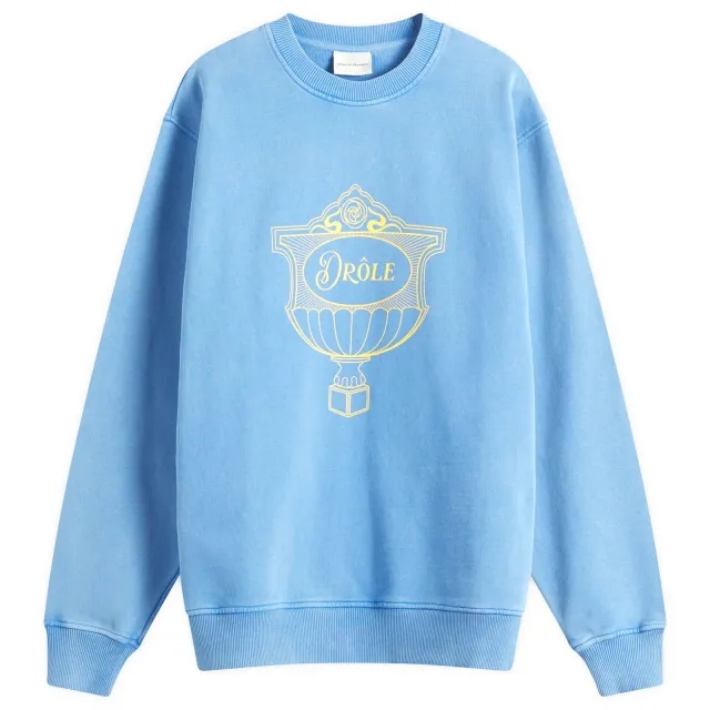 Drôle de Monsieur Men's Drole Cup Sweatshirt Blue