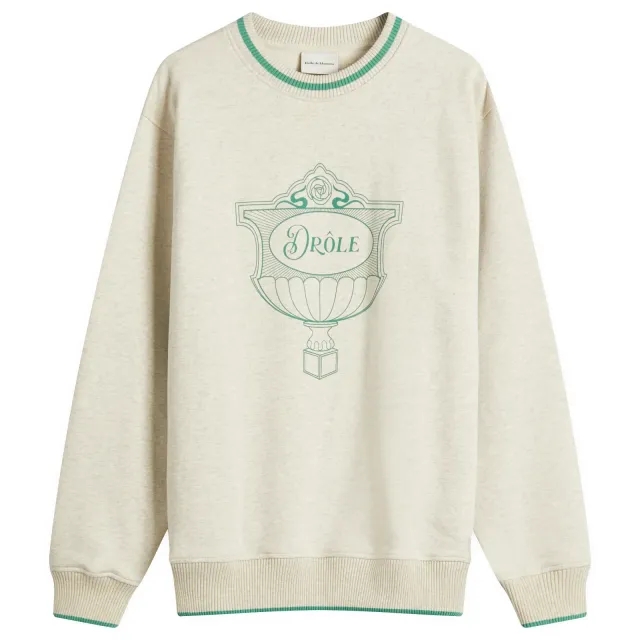 Drôle de Monsieur Men's Drole Cup Sweatshirt Grey