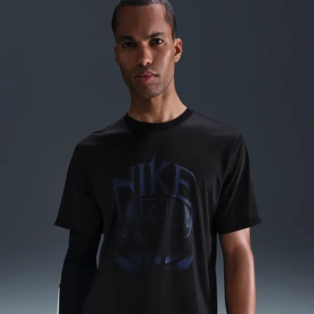 Nike Men's Dri-FIT Basketball T-Shirt - Black - Polyester