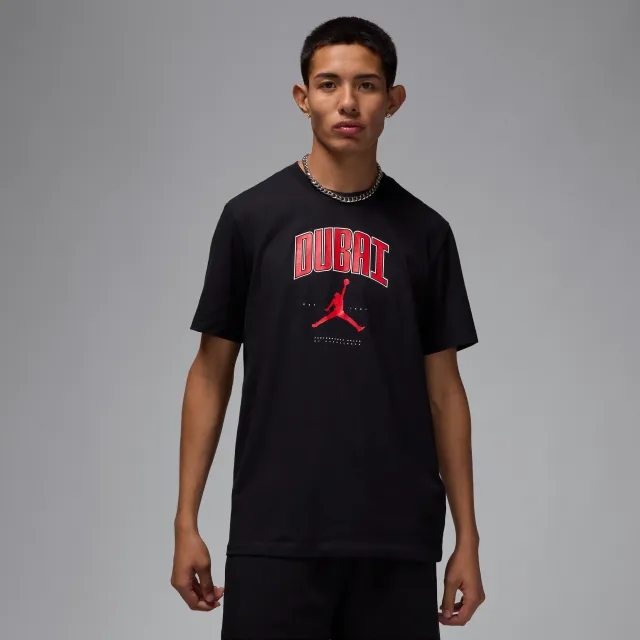 Nike Jordan Men's Dubai T-Shirt - Black - Cotton