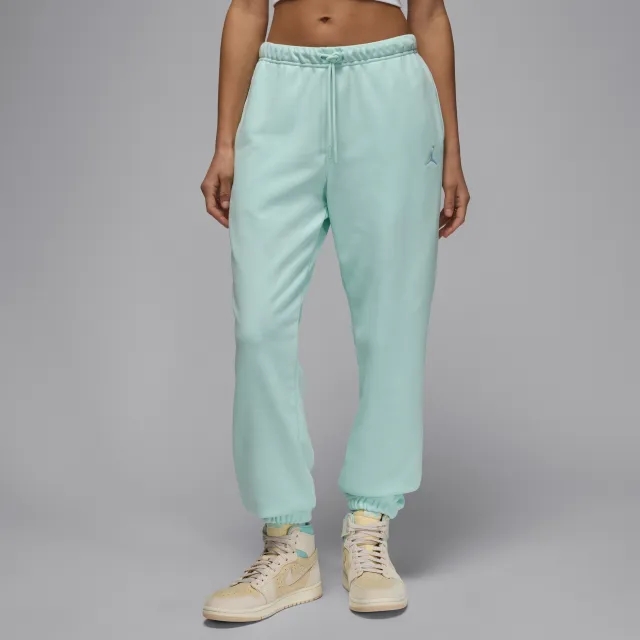 Nike Jordan Brooklyn Fleece Women's French Terry Trousers - Green - Cotton/Polyester