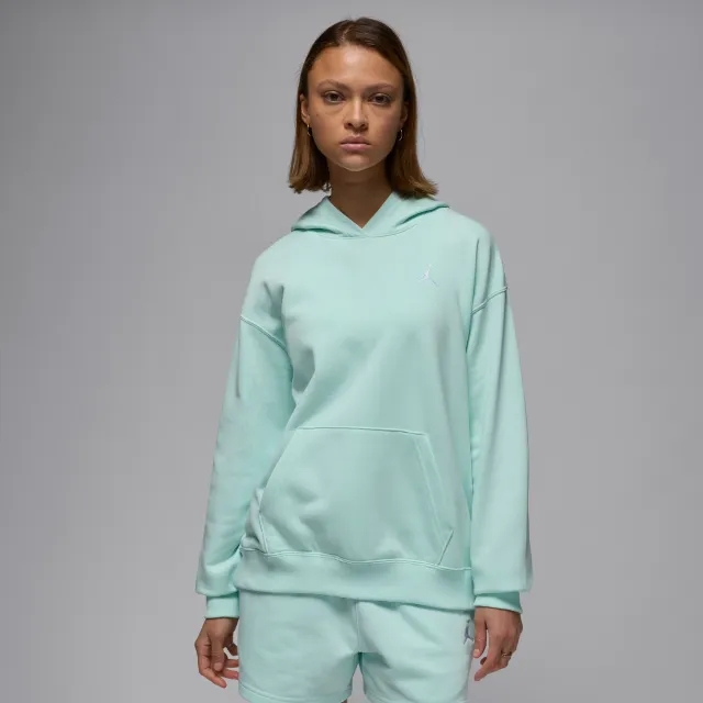 Nike Jordan Brooklyn Fleece Women's Pullover Hoodie - Green - Cotton/Polyester