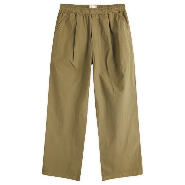 Folk Men's Drawcord Loose Trousers Sage