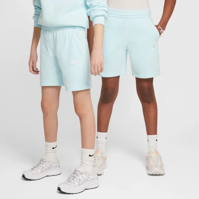 Nike Sportswear Club Fleece Older Kids' French Terry Shorts - Blue - Fleece > Club Fleece