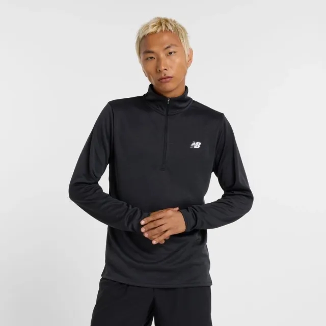 New Balance Running Shirt 1/4 Zip - ['Black']